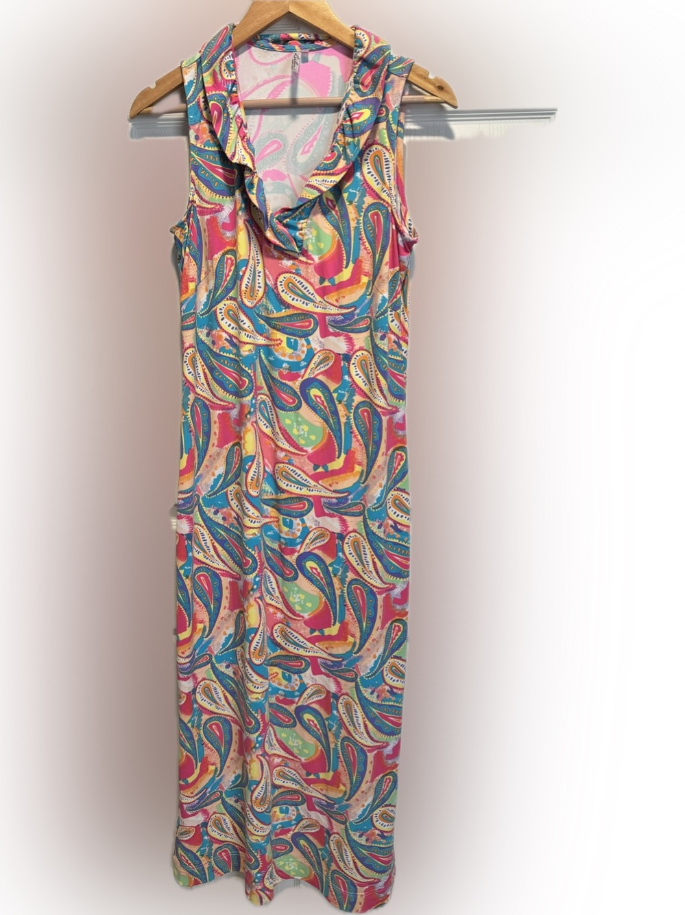 Lulu-B Multicolor Paisley Sleeveless Maxi Dress